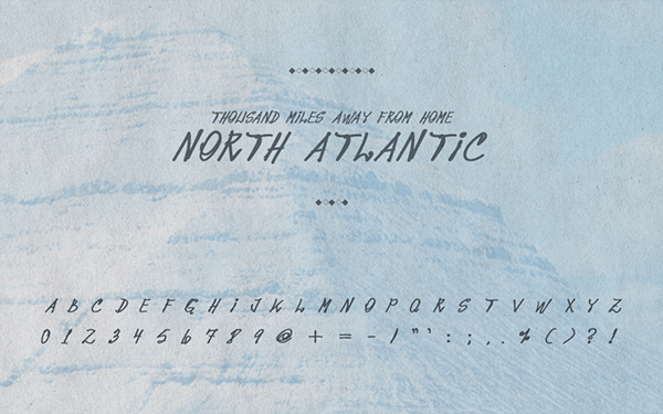 10 tipografias gratis manuscritas Noth Atlantic