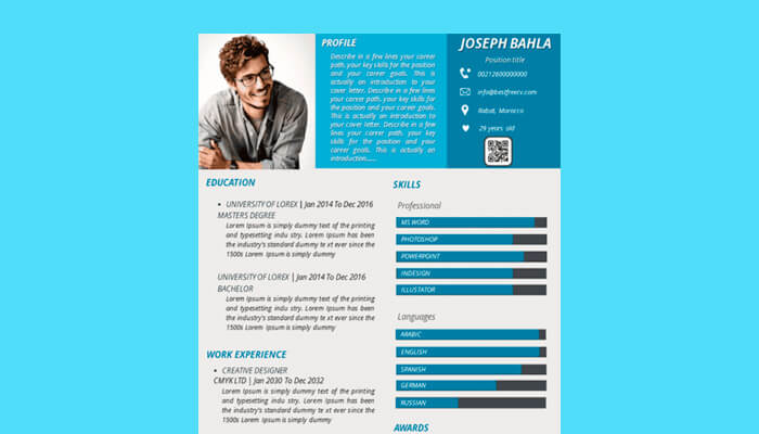 7 Resume Template Powerpoint