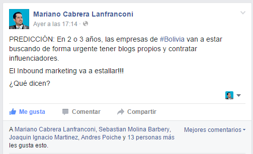 Predicciones marketing en bolivia mariano cabrera lanfranconi