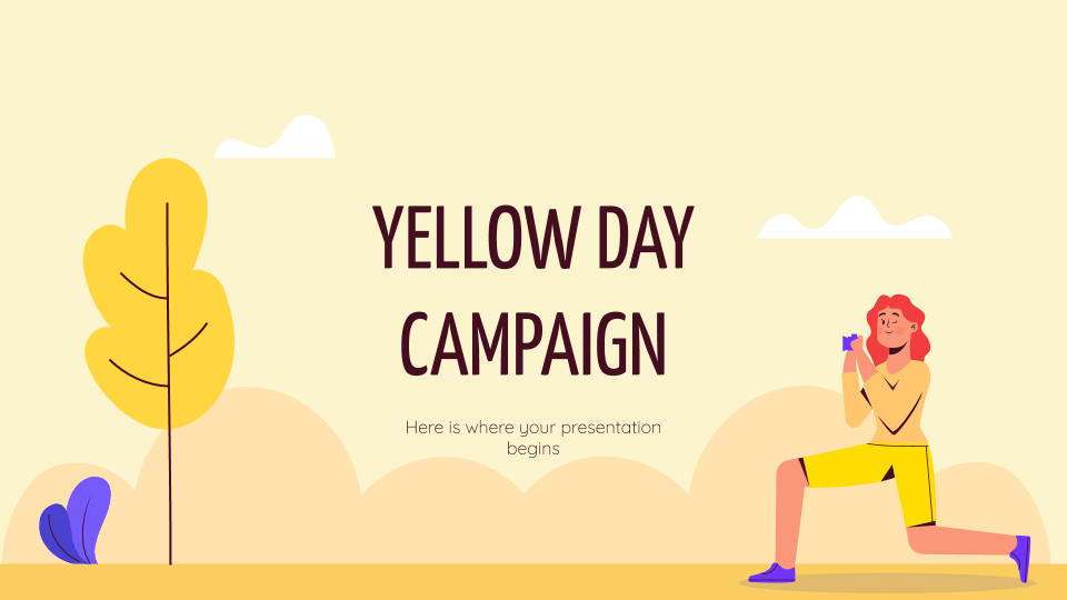 Yellow Day Campaign by slidesgo