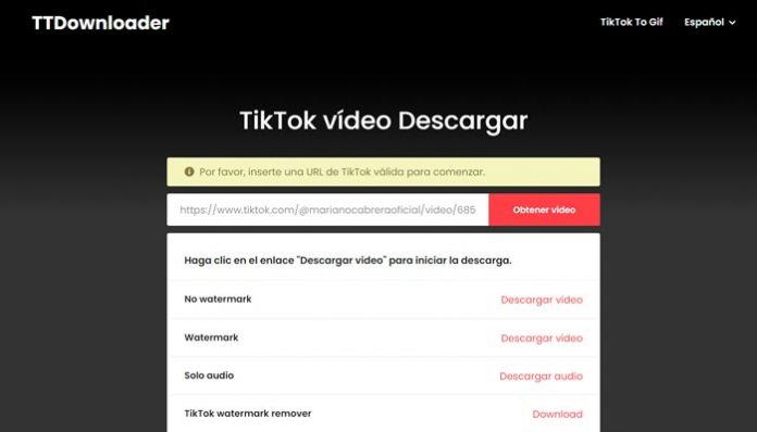 descargar-videos-gratis-de-Tik-Tok-TTdow