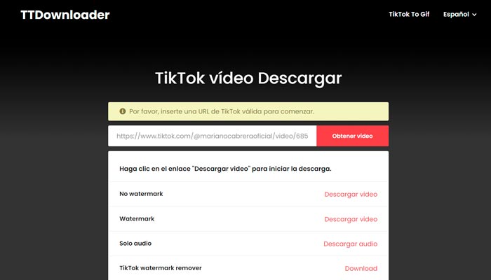 descargar-videos-gratis-de-Tik-Tok-TTdownloader